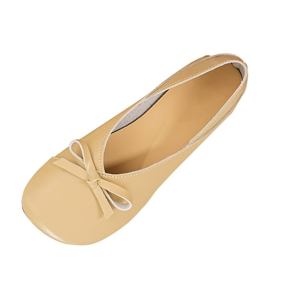Women's Flat Shoes Solid Color Casual Style Bow Round Toe Comfortable Everyday Wear