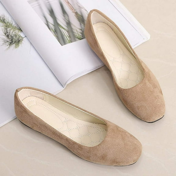 Women's Flat Shoes:  Walking Design with Lightweight Sole & foot arch pad - for Everyday Wear