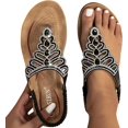 thumbnail image 1 of Women's Flat Summer Sandals: with Adjustable Ankle Strap & Comfortable Open-toe design, 1 of 7