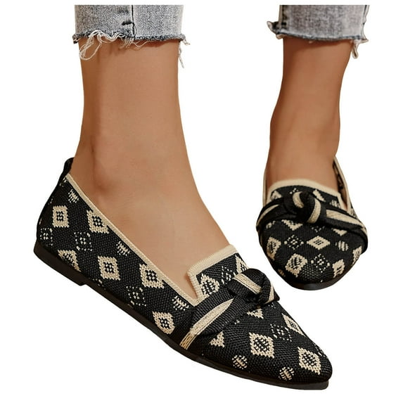 Women's Flats Classic Pointed Toe Ballet Flat Shoes Business Casual Office Comfort Slip on Dress Work Loafers for Women