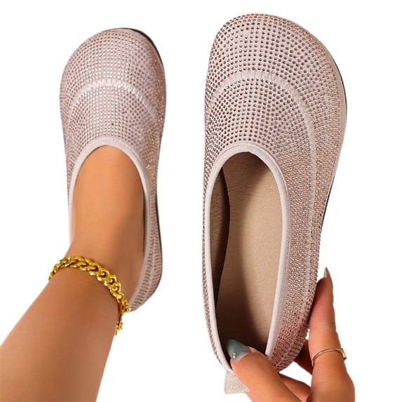 Women's Flats Comfortable Ballerina Style for Office & Business Women's Casual On Shoes Comfortable Round Toe Flat Loafers For Daily Wear Travel Dating Outfits Spring Fall Fashion