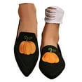 thumbnail image 1 of Women’s Flats Shoes Comfortable Halloween Knit Mesh Pointed Toe Slip On Casual Ballet Flats Dress Shoes, 1 of 9