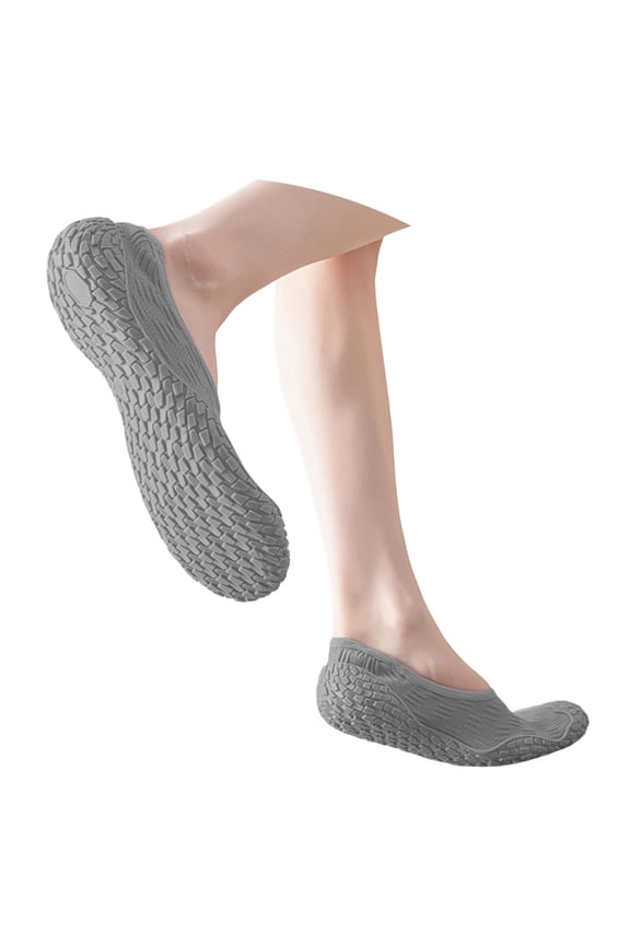 Women's Flats Shoes Lightweight Absorbing Breathable Exercise Shoes for Dance and Yoga Training Gray B