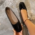 thumbnail image 1 of Women's Flats Shoes Slip on Comfortable Dressy Loafers Solid Color Shallow Mouth Shoes Casual Breathable Soft Soled Square Toe Dress Shoes, 1 of 7