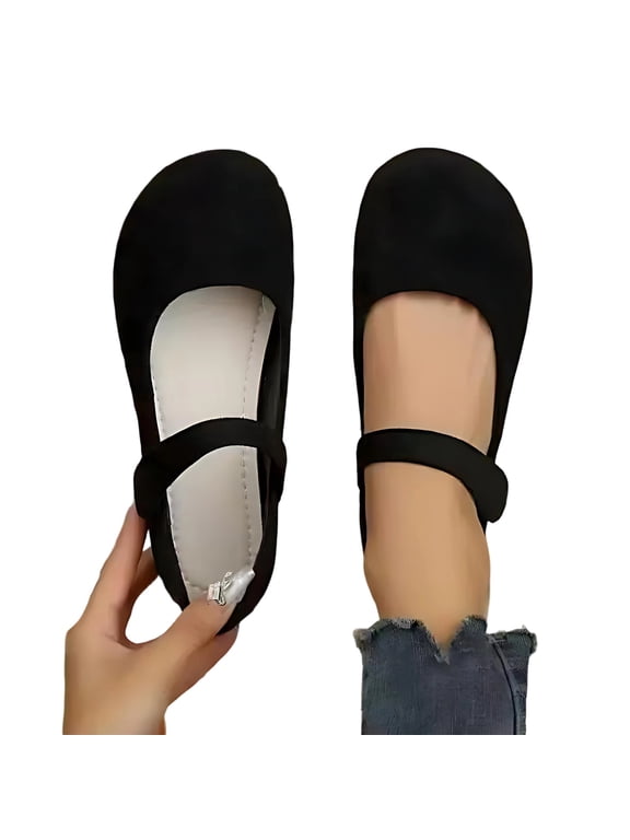 Women's Flats Shoes Wide Width Knit Ballet Flats for Women Breathable Casual Business Dress Shoes Comfortable Foldable Slip On Shoes Lightweight Walking Flat Shoes for Office Work Teacher, 43