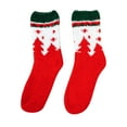 thumbnail image 1 of Women's Fleece Christmas Santa Winter Warm Socks, Womens Thick Thermal Socks for Ladies Novelty Cozy Crew Socks, 1 of 8