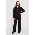 thumbnail image 1 of Women's Fleece Half Zip Hooded Jumpsuit, 1 of 3