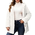 thumbnail image 1 of Women's Jacket Button Down Hooded Long Sleeve Comfortable Warm Jacket Fall Clothes Winter Coats for Women, 1 of 6