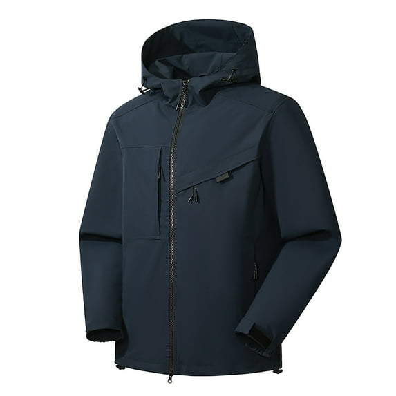 Women's Fleece Jackets & Coats Mid Length Sherpa Lined Warm Heavy Jackets Thickened Windproof Outerwear With Hood Winter Coats For Women Ski Jacket for Women Dark BlueXXXL