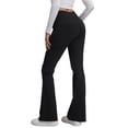 thumbnail image 1 of CoKate Women's Fleece Lined Flare Leggings with Pockets High Waisted Thermal Bootcut Yoga Pants for Winter, 1 of 7
