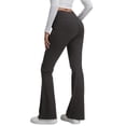 thumbnail image 1 of CoKate Women's Fleece Lined Flare Leggings with Pockets High Waisted Thermal Bootcut Yoga Pants for Winter, 1 of 7