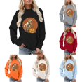 thumbnail image 1 of Women's Lined Hoodless Pullover Relaxed All Season Sweatshirt, 1 of 4