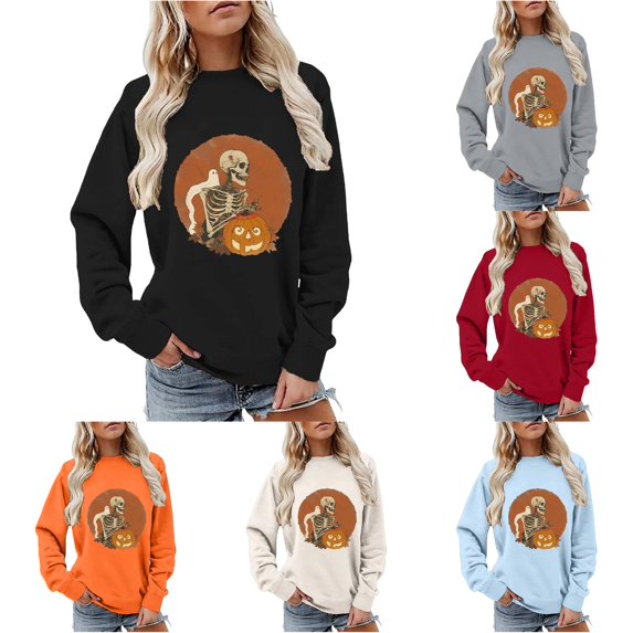 Women's Lined Hoodless Pullover Relaxed All Season Sweatshirt