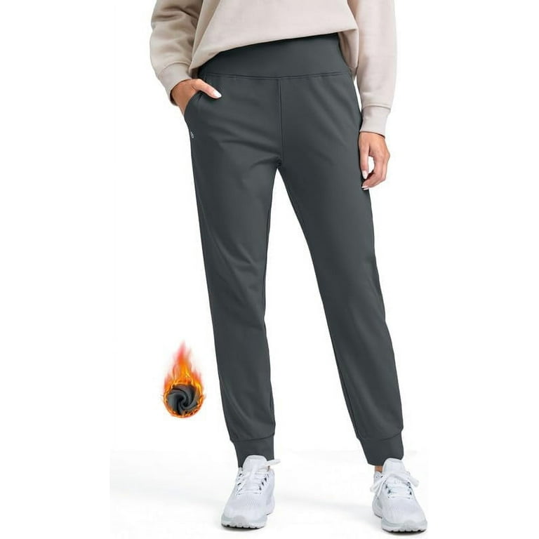 Womens fleece lined jogger pants sale