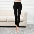 thumbnail image 1 of Women's Fleece Lined Leggings Fall Winter Thermal Warm High Waisted Leggings Yoga Workout Pants, 1 of 5