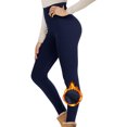 thumbnail image 1 of Women's Fleece Lined Leggings High Waisted Tummy Control Thermal Warm Soft Thick Yoga Pants for Cold Winter, 1 of 3