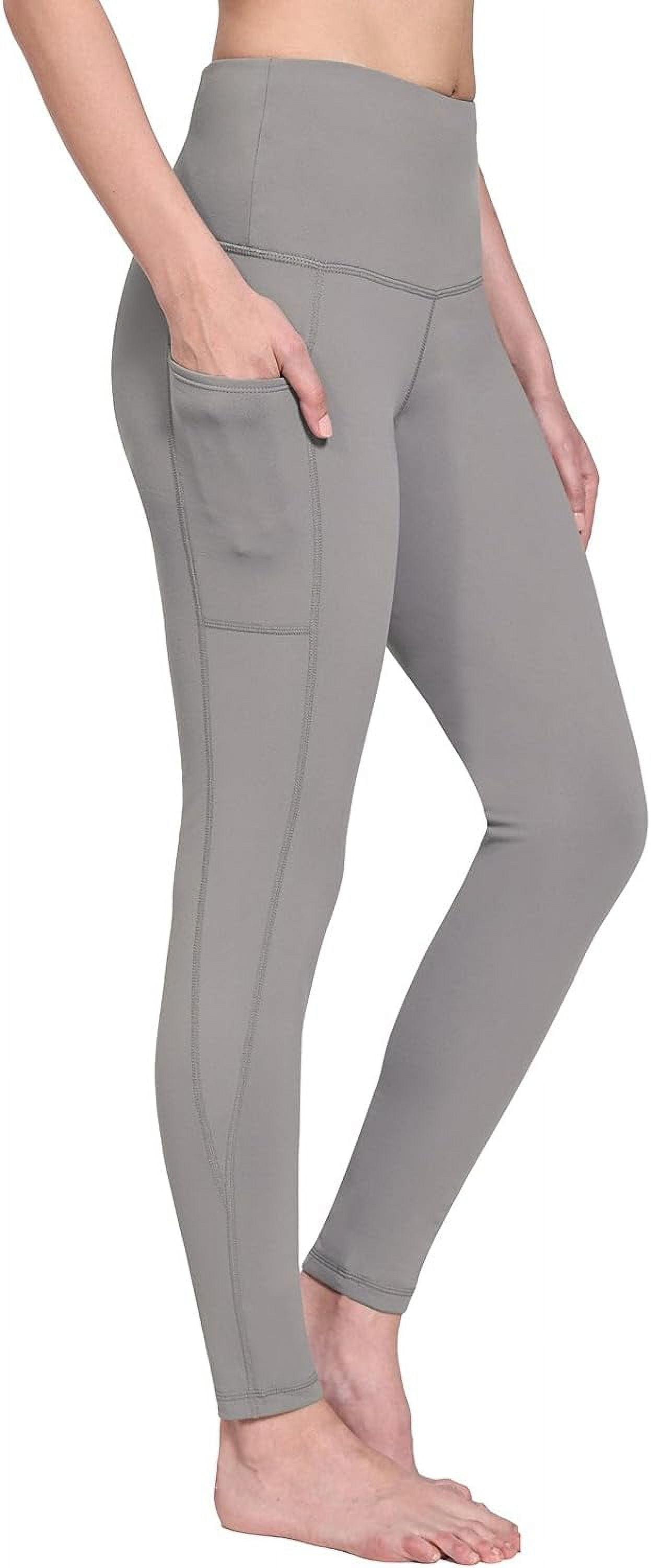 Women's Fleece Lined Leggings Thermal Warm Tights High Waisted Yoga Pants  Cold Weather with Pockets 