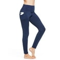 thumbnail image 1 of Women's Fleece Lined Leggings Winter Thick Warm Thermal High Waisted Pocketed Pants Navy Blue XXL, 1 of 8