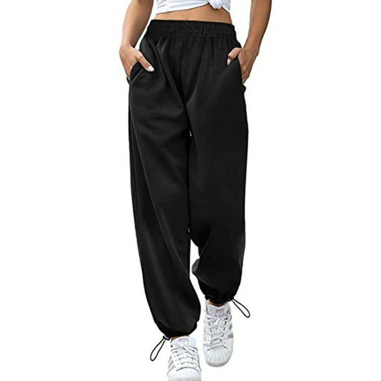 Women's Fleece Lined Pants Water Resistant Sweatpants High Waisted Thermal  Joggers Winter Running Hiking Pockets 
