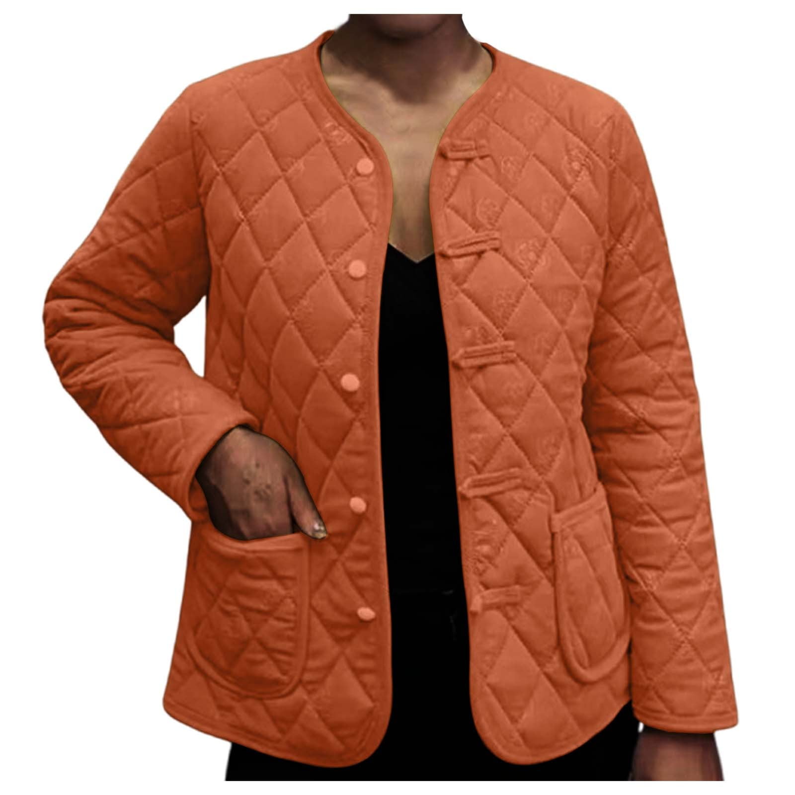 Women's Fleece Lined Quilted Coat Winter Wear For Stylish Ladies In