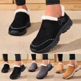 thumbnail image 1 of Women's Fleece Lined Short Boots Orthopedic Winter Warm Snow Booties Platform Non Slip Work Hiking Shoes, 1 of 8