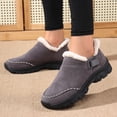 thumbnail image 1 of Women's Fleece Lined Short Boots Orthopedic Winter Warm Snow Booties Platform Non Slip Work Hiking Shoes, 1 of 7