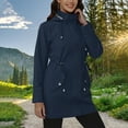 thumbnail image 1 of Women's Fleece-Lined Softshell Jacket with Hood, Waterproof Windproof Winter Coat, Adjustable Drawstring Waist & Multiple Pockets, Warm Long Jacket for Hiking, Running & Outdoor Activities, 1 of 8