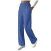 Women's Fleece Lined Straight Leg Pants Pull On Winter Thermal Sweatpants Casual Workout Trousers with Pockets