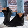 thumbnail image 1 of Women's Fleece Lined Thick Sole Plus Size Winter Trendy Warm Thick Snow Boots For Cold Weather And Outdoor Comfort, 1 of 6