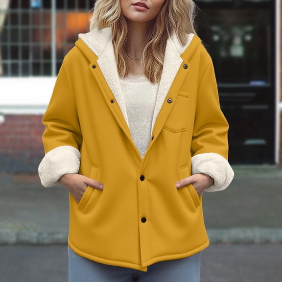 Women’s Fleece Lined Windproof Jacket Plus Size Winter Warm Snow Ski Hooded Raincoats Outdoor Rain Jackets