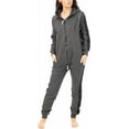 thumbnail image 1 of Women Plain Onesies – Fleece One-Piece Hooded Plain Onesie for Women, Zip-up Unisex Playsuit Jumpsuit Pajamas for Adults, 1 of 2