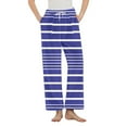thumbnail image 1 of Women's Fleece Pajama Pants Casual Loose Drawstring Elastic High Waist Straight Leg Comfy Soft Lounge Pant with Pockets (XL, Navy), 1 of 8