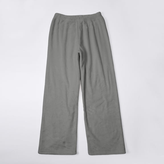 Women's Pajama Pants Elastic Waist Warm Lounge Pants Women Grey Pajama Pants Fuzzy Christmas Pajama Pants