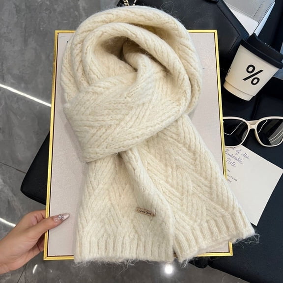 Women's Fleece Scarf, Winter Bohemian Style Soft Wrap for Cold Weather & Casual Wear