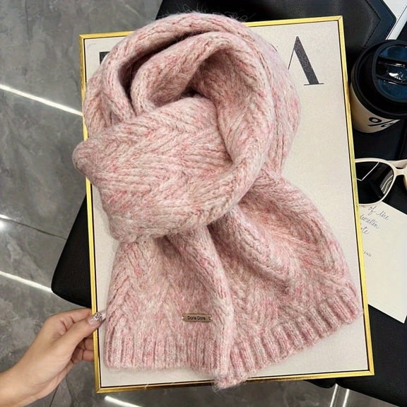 Women's Fleece Scarf, Winter Bohemian Style Soft Wrap for Cold Weather & Casual Wear