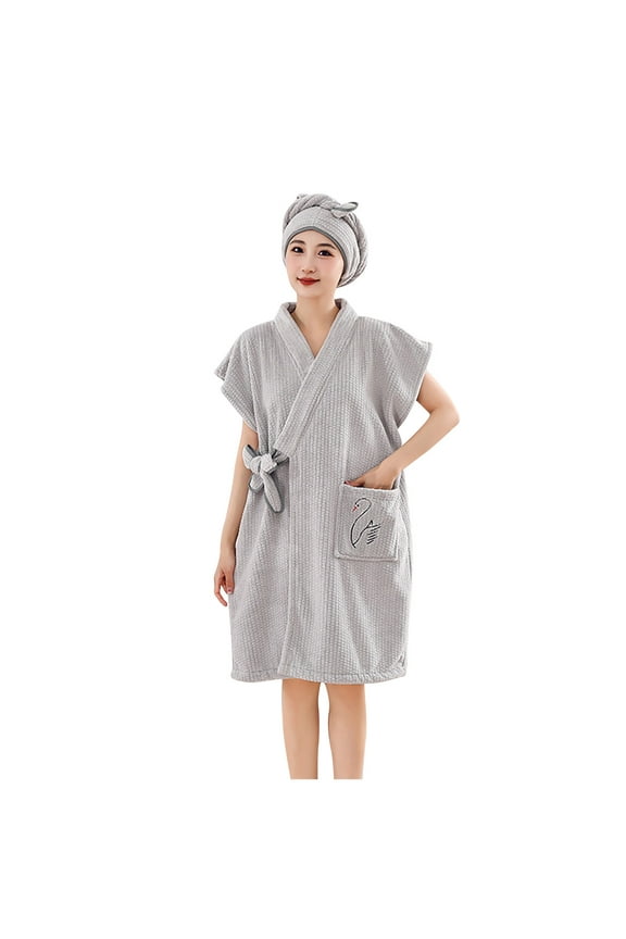 Women’s Fleece Shawl Collar Robe – Lightweight Fluffy Spa Robe with Belt (2025 Luxe Essential)
