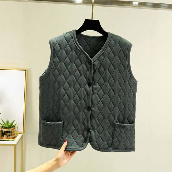 Women's Fleece Vest Sleeveless, Thermal Lined with Pockets and Irregular Hem, Casual Outerwear for Winter Daily Wear, Outdoor Activities and Layering