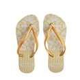 thumbnail image 1 of Piruna Women's Flip Flop Sandal Lines Gold, 1 of 2
