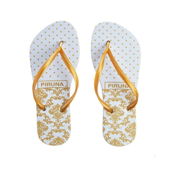 Piruna Women's Flip Flop Sandal Point Gold