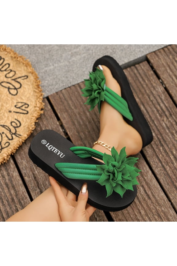 Women's Flip Flops With Comfortable Arch Support Thick Sole Fashionable Summer Beach Travel Walking Thong Sandals