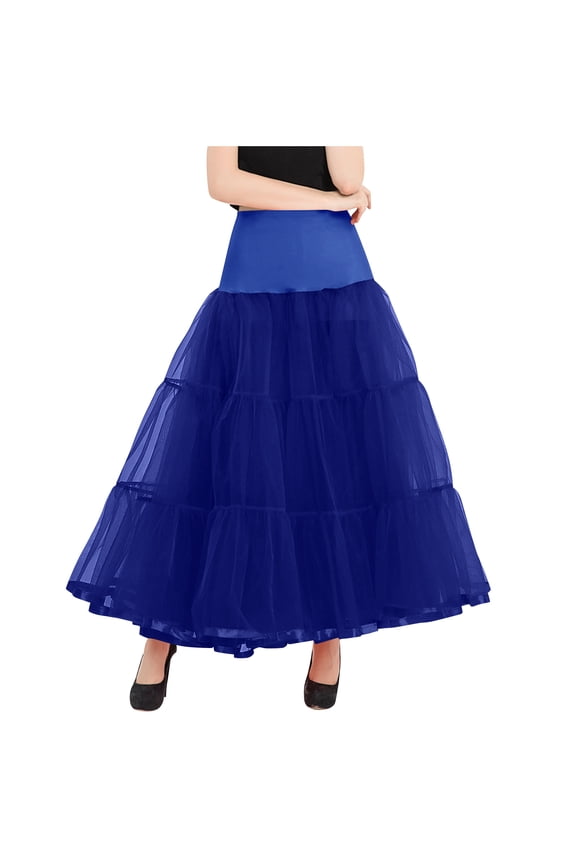 Women's Floor Length Petticoat Wedding Slips Crinoline Underskirt for Prom Evening Wedding Dress