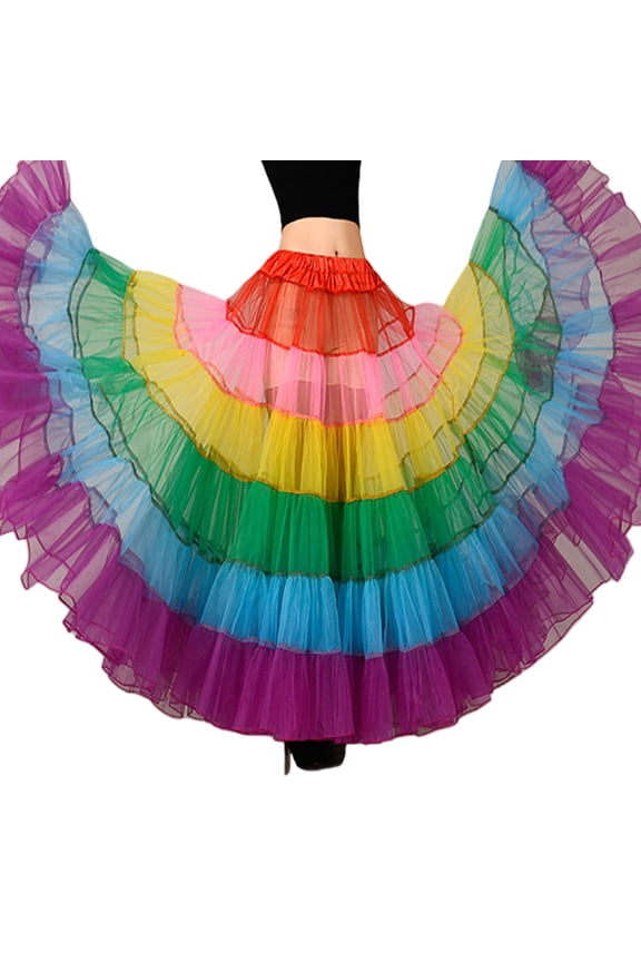 Women's Floor Length Petticoats Wedding Slips Colorful Mesh Wedding Dress Crinoline Pluses Sizes Bridal Gowns Underskirt