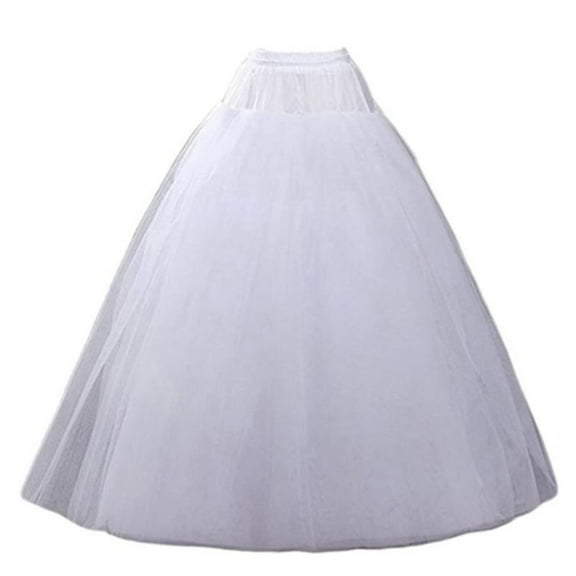 ✪ Women's Floor Length Petticoats Wedding Slips Plus Size Bridal Gown Underskirt