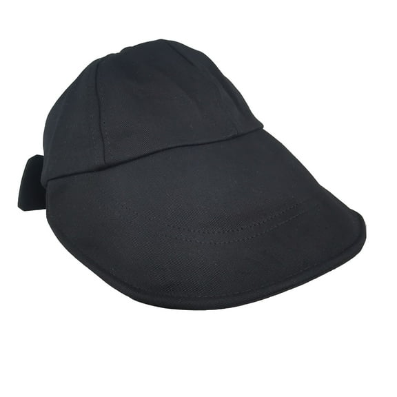 Women's Floppy Hats Bow Soft Foldable Large Sun Brim-Black