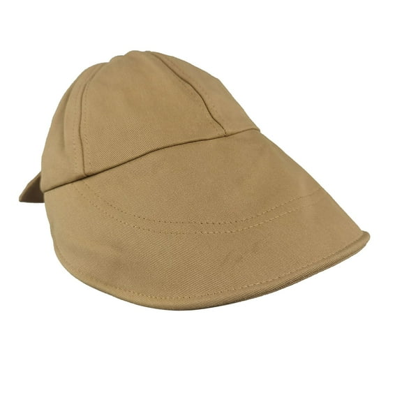 Women's Floppy Hats Bow Soft Foldable Large Sun Brim-Khaki