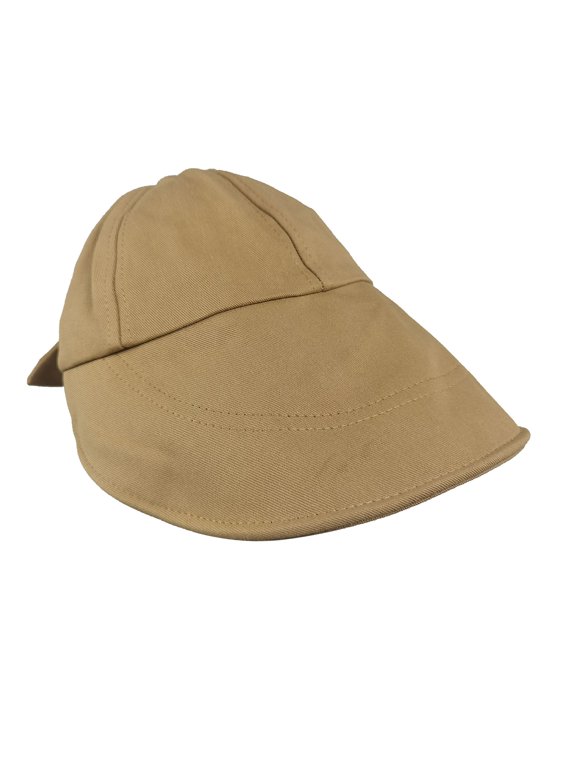 Women's Floppy Hats Bow Soft Foldable Large Sun Brim-Khaki