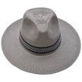 thumbnail image 1 of Women's Floppy Sun Hat, Foldable Wide Brim Straw Hat for Beach and Travel, Summer Sun Protection Hat, Casual Boho Sunscreen Bucket Hat - Grey, 1 of 8