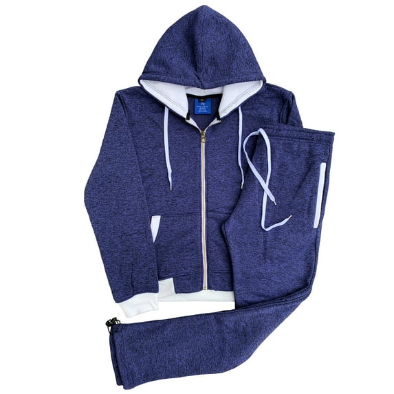 Women’s Flora Fleece Hoodie Sweat Jacket & Sweat pants 2-Piece Matching Suit