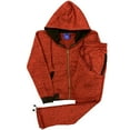 thumbnail image 1 of Women’s Flora Fleece Hoodie Sweat Jacket & Sweat pants 2-Piece Matching Suit, 1 of 3