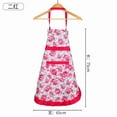 thumbnail image 1 of Women's Floral Apron with Pockets Adjustable Waist Bib Apron for Cooking Baking Gardening and Hostess Gift, 1 of 3